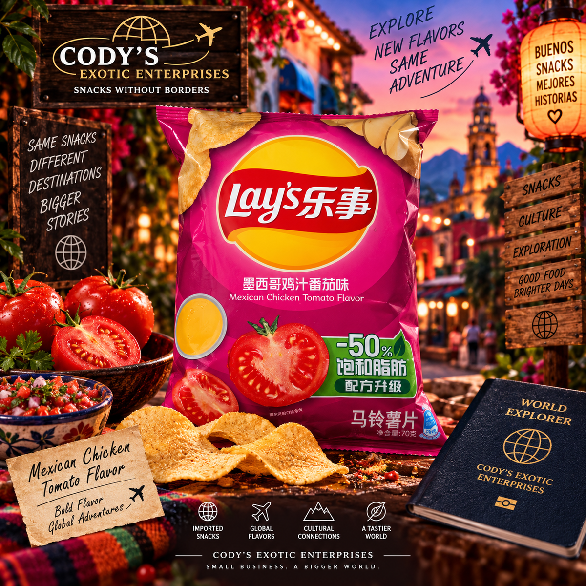 Lay's China Mexican Chicken Tomato Flavor Potato Chips