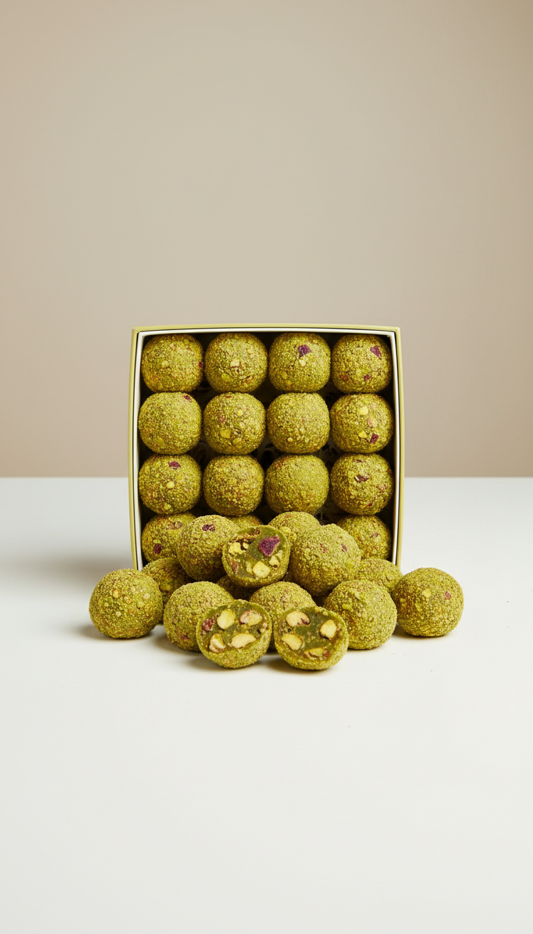 Turkish pistachio delight bites